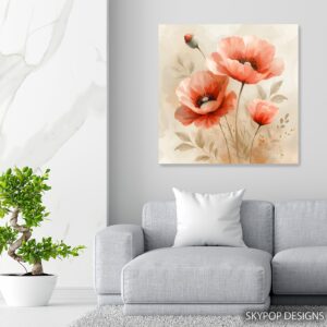 Poppy Garden Art