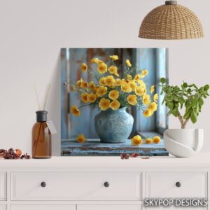 Yellow Poppy Flower Art