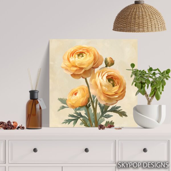 Ranunculus Blooms Art