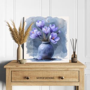 Crocus Vase Art