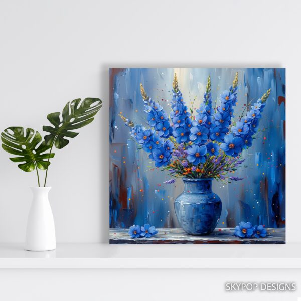 Delphinium Still Life Art