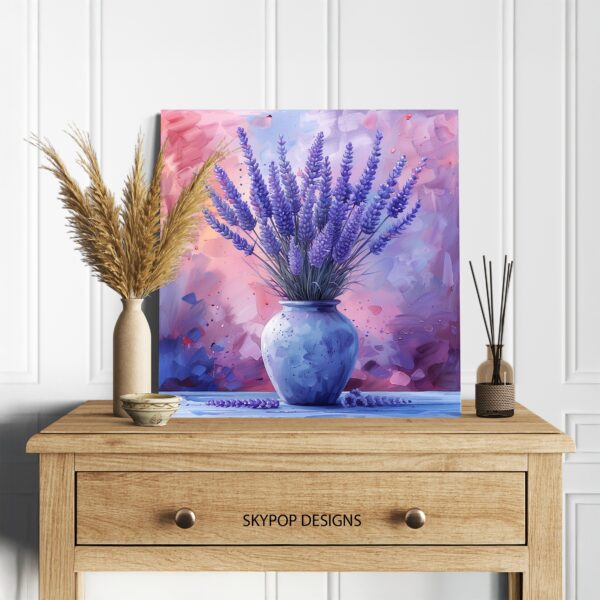 Lavender Dreams Jar Art