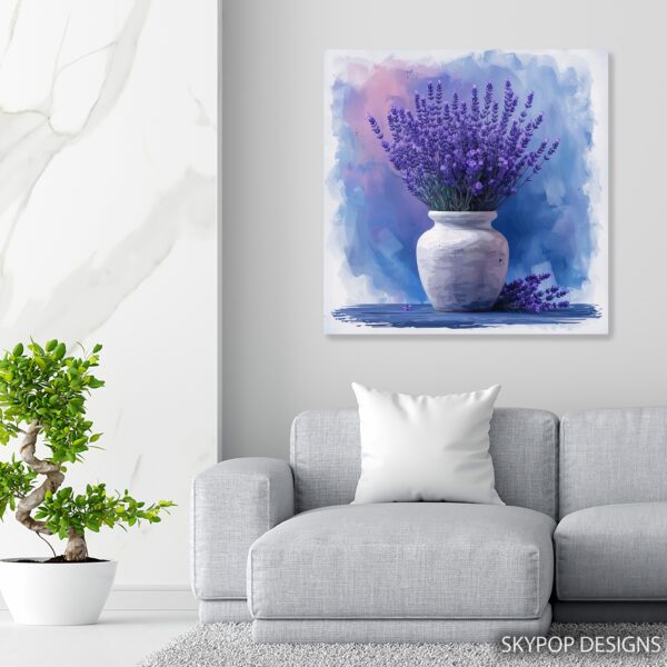 Lavender Fields Vase Art