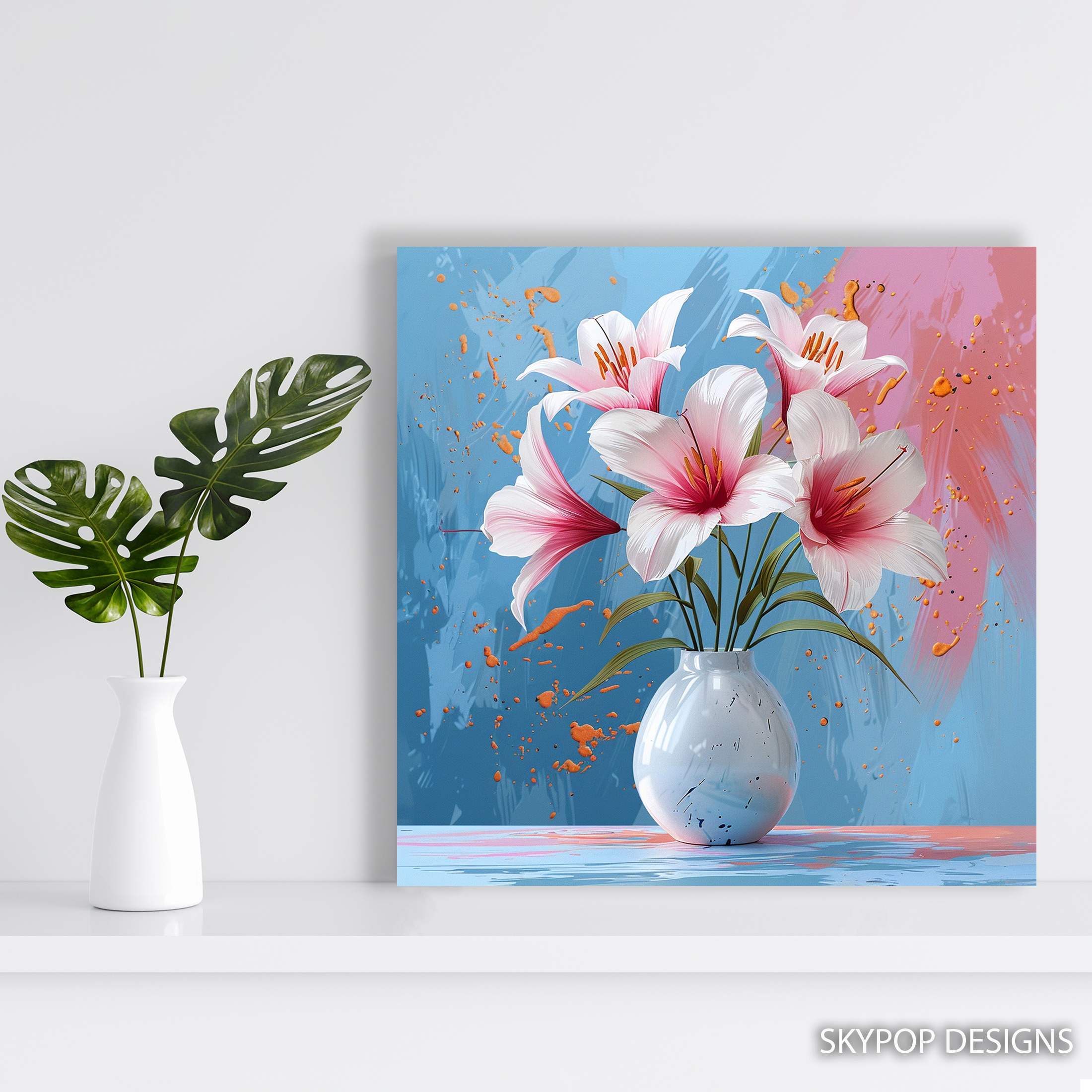 5.jpg Lily Flower Vase Art