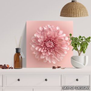 Pink Chrysanthemum Blossom Art