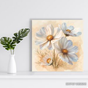 Cosmos Flower Art
