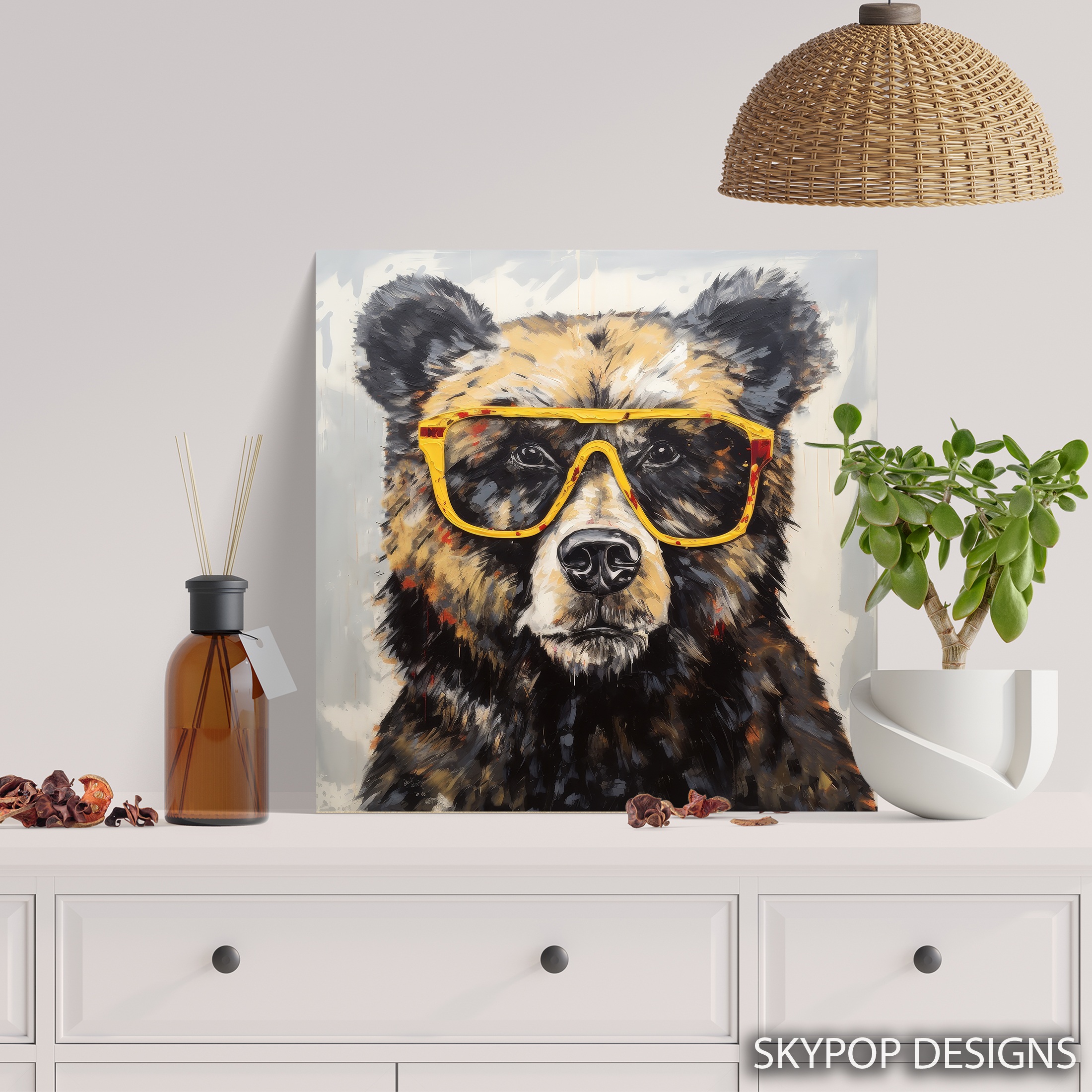 5.jpg Hipster Bear Art