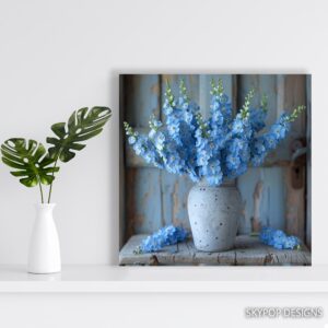 Delphinium Art