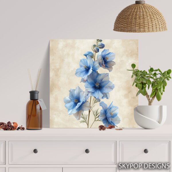 Delphinium Blooms Art