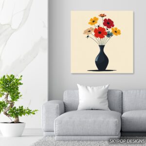 Colorful Bouquet Vase Art