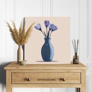 Crocus Vase Art