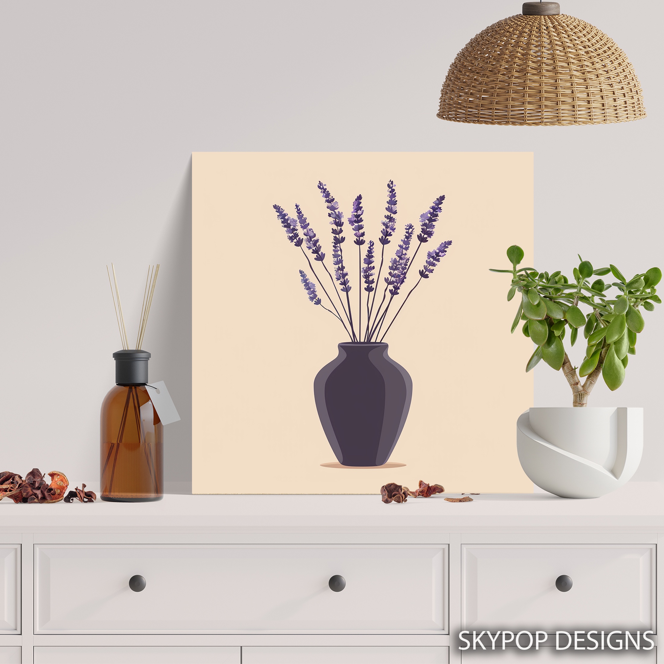 5.jpg Lavender Vase Art