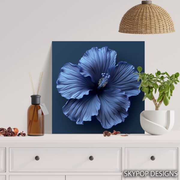 Blue Hibiscus Art