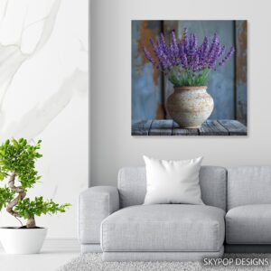 Lavender Vase Art