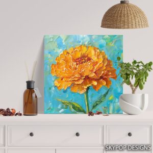 Marigold Bloom Art