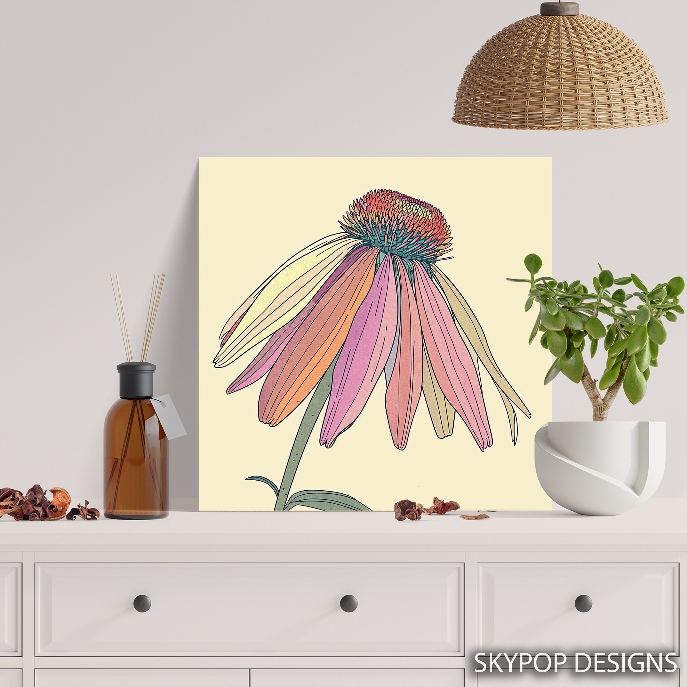 5.jpg Coneflower Art