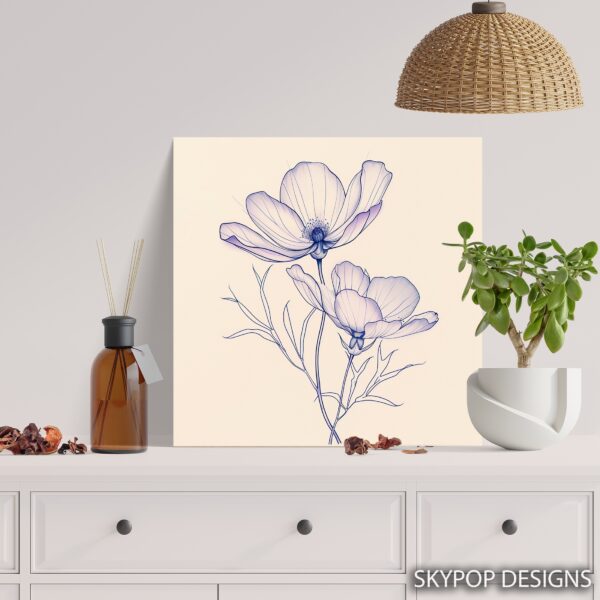 Cosmos Flower Art