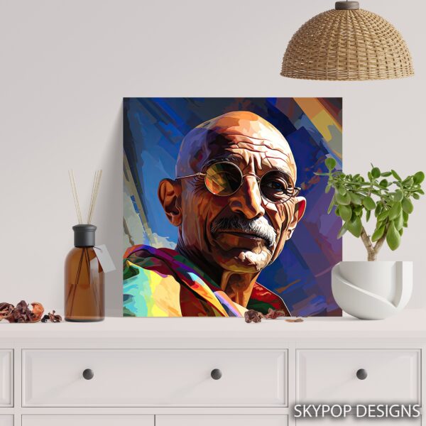 Gandhi Visionary Portrait Art