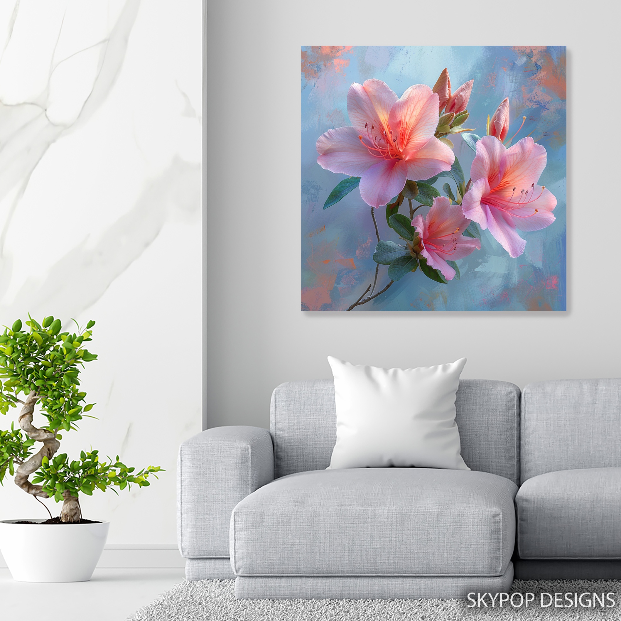 5.jpg Pink Azalea Blooms Art