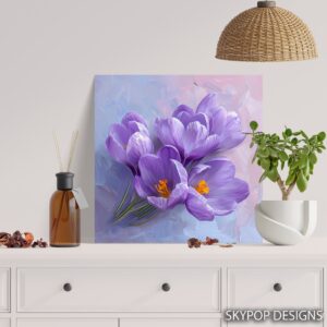 Crocus Blooms Floral Art