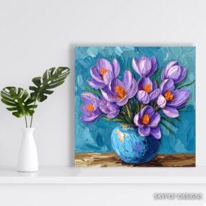 Crocus Flower Art