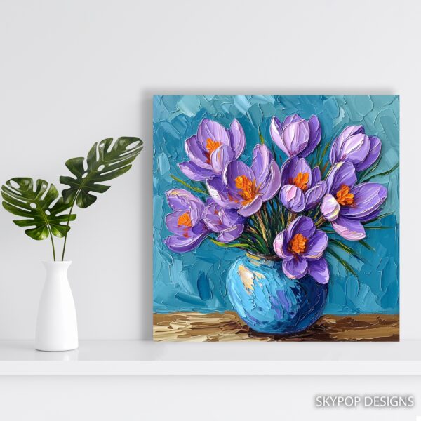 Crocus Flower Art