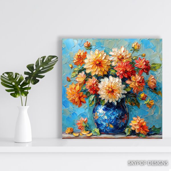 Dahlia Bouquet Art