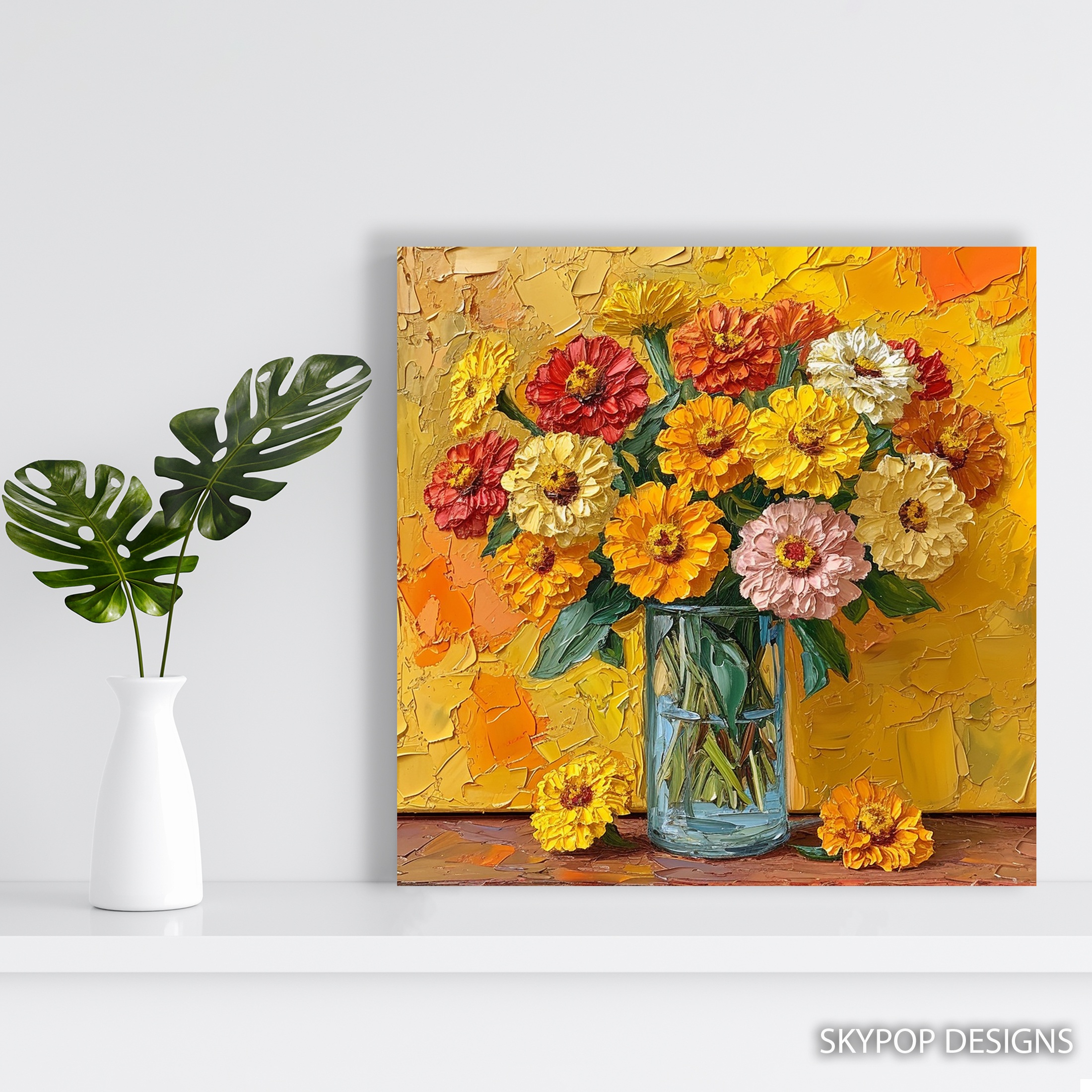 5.jpg Zinnia Bouquet Art