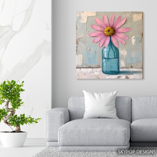Pink Daisy Art