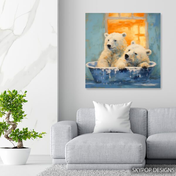 Bear Bath Time Art