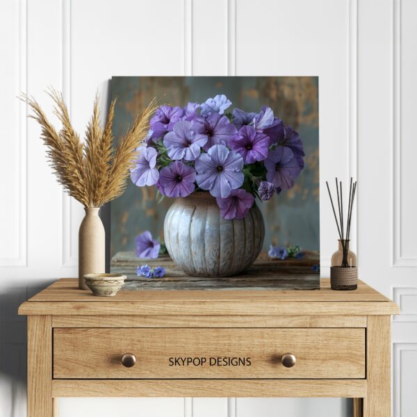 Purple Petunia Bouquet Art