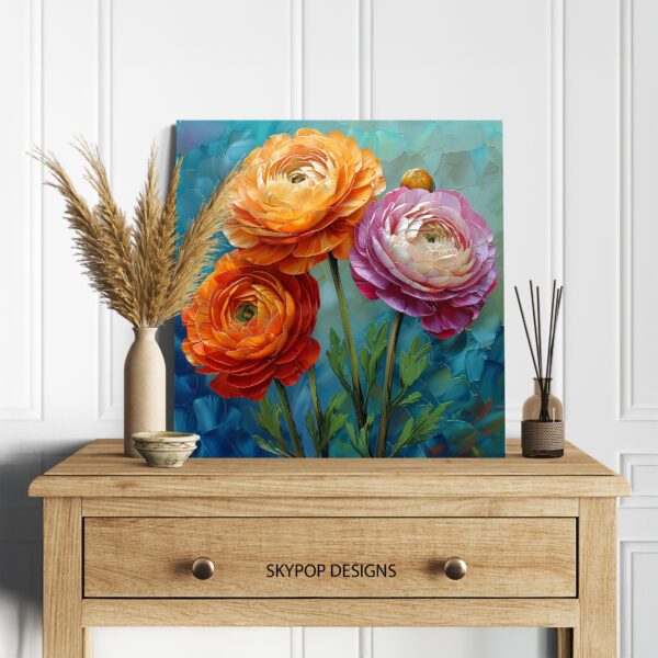 Ranunculus Blooms Art