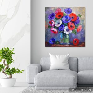 Anemone Bouquet Art