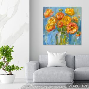 Ranunculus Bouquet Art
