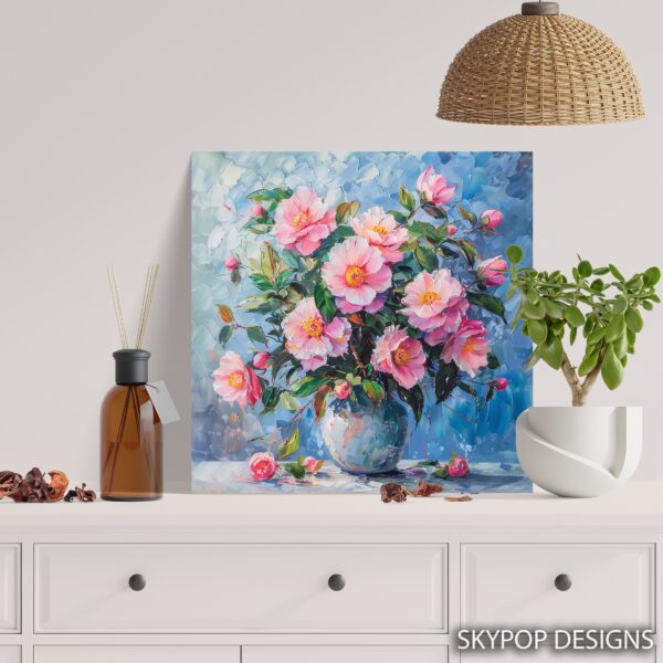 Camellia Vase Art