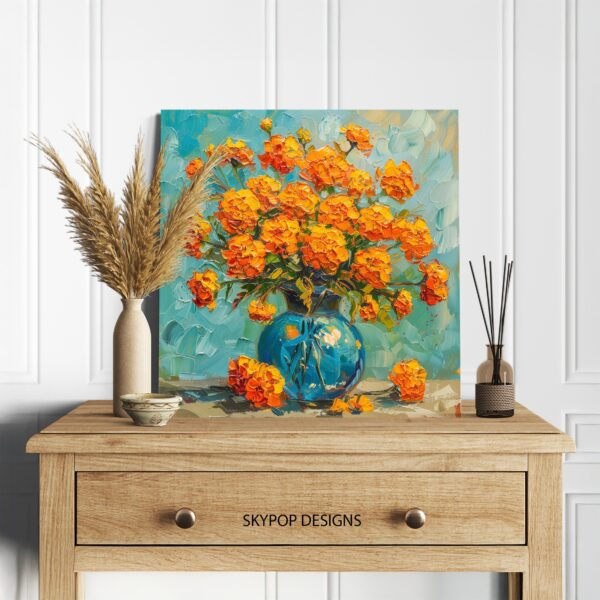 Marigold Bouquet Art