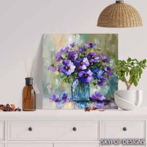 Pansy Flower Art