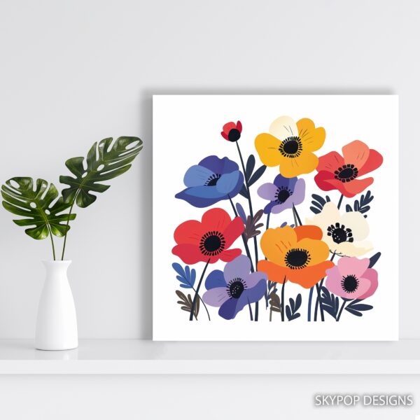Anemone Garden Burst Art