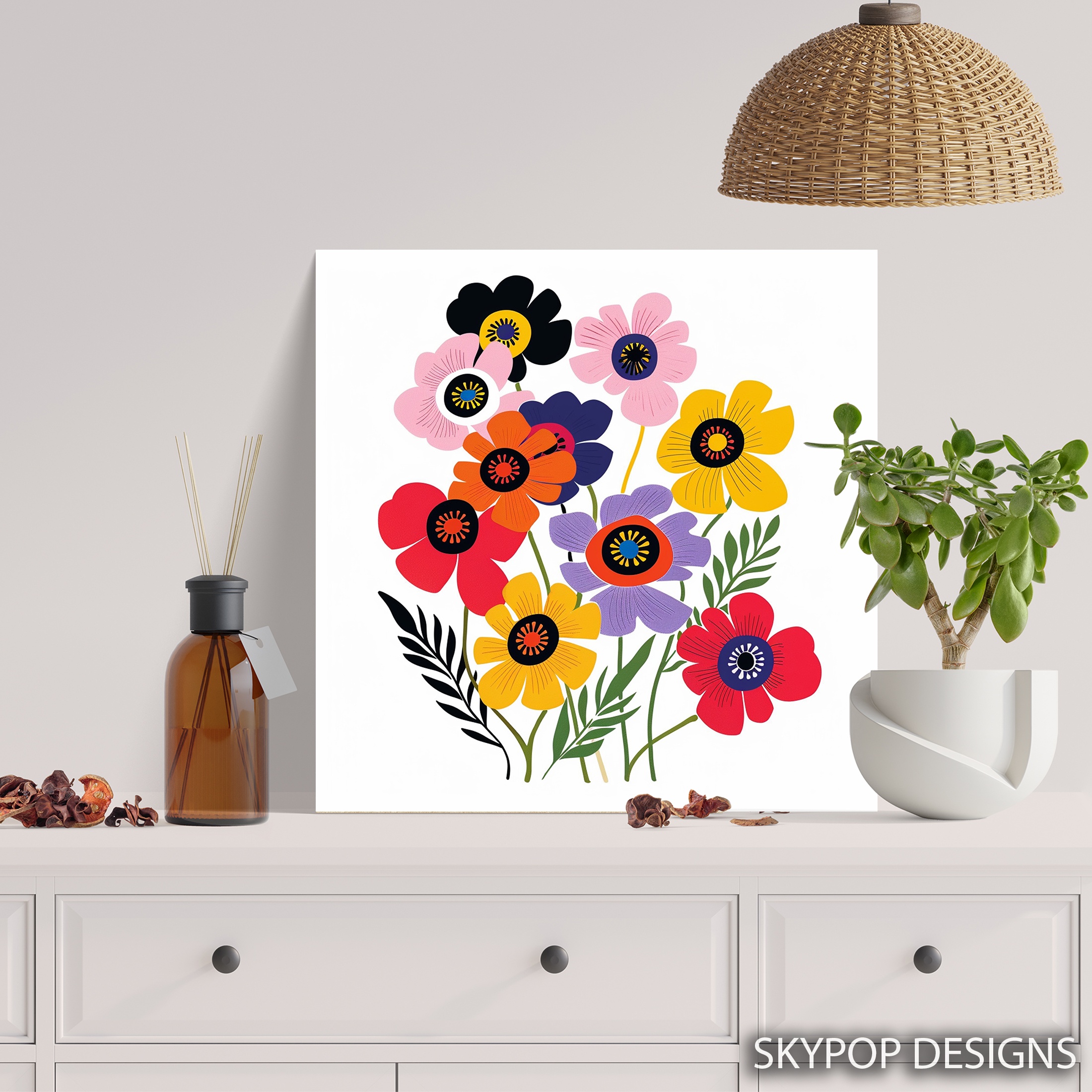 5.jpg Anemone Floral Bouquet Art