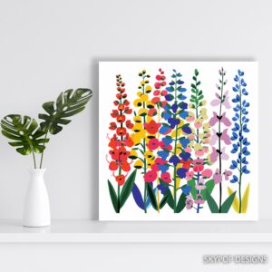 Delphinium Art