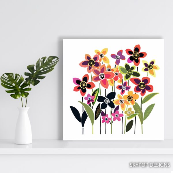 Cosmos Flower Art