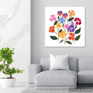 Petunia Garden Art