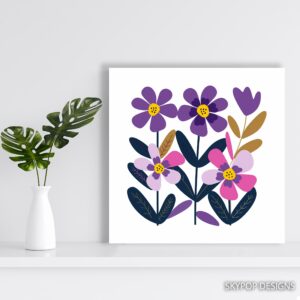 Zinnia Garden Art