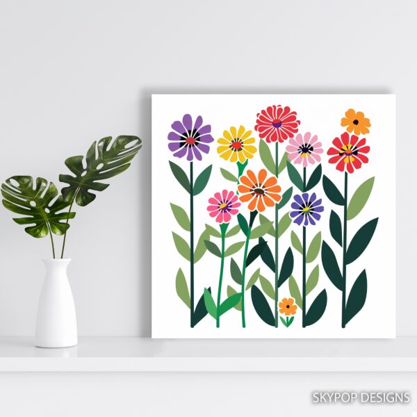 Vibrant Bloom Garden Art