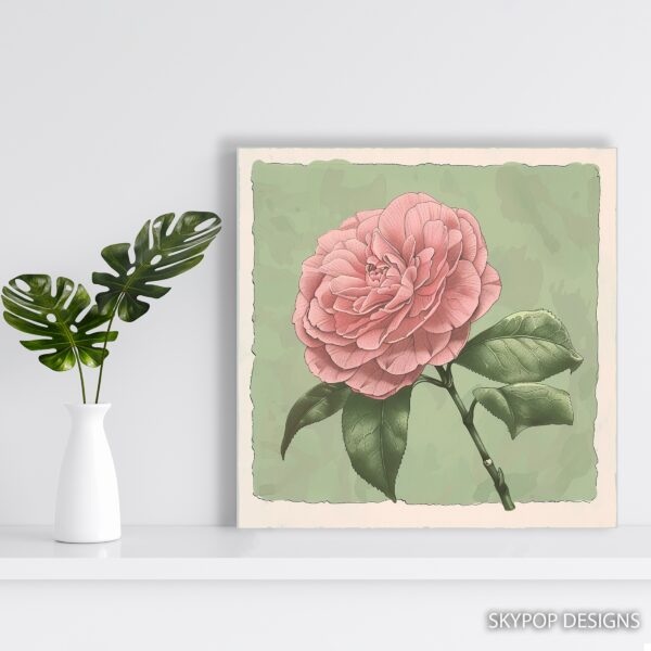 Camellia Flower Art