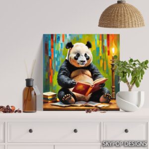 Panda Bookworm Art