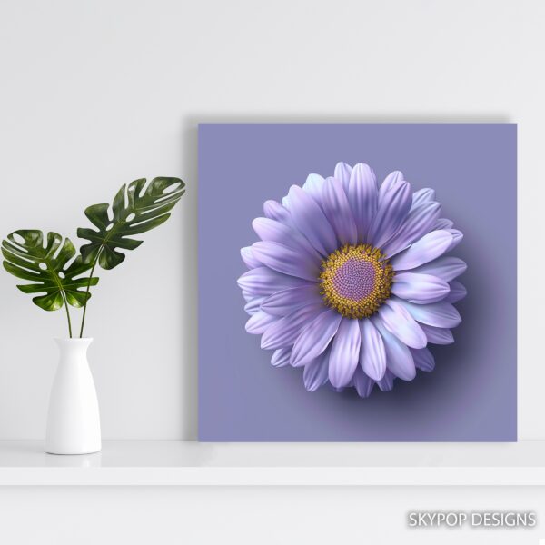 Purple Daisy Art