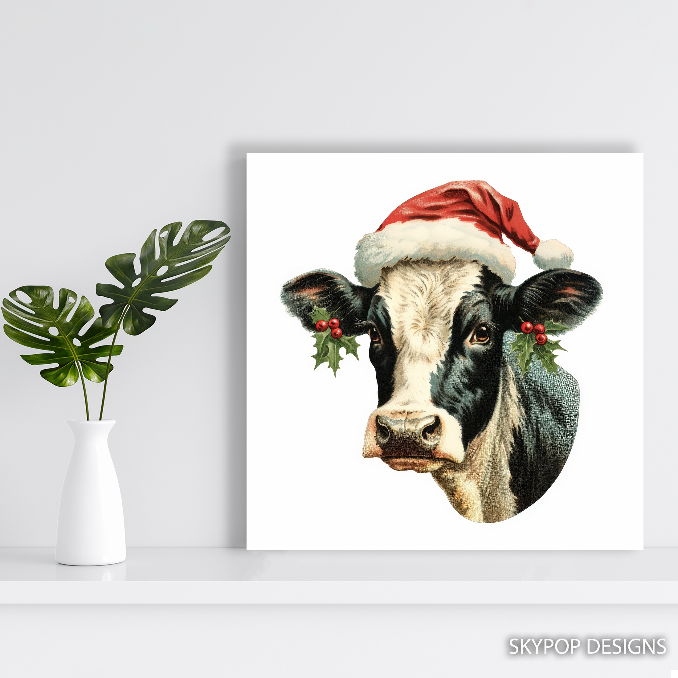 5.jpg Highland Cow Christmas Art