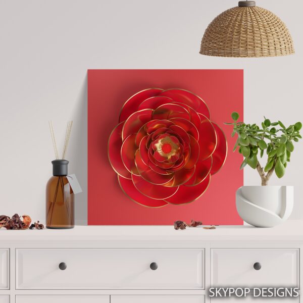 Red Bloom Art