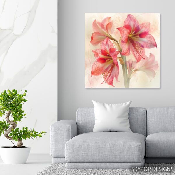 Amaryllis Blossom Art